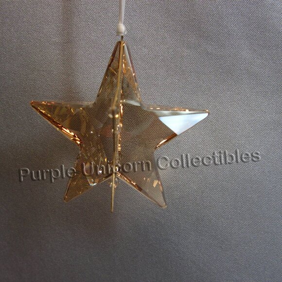 Swarovski Crystal Crystal Pixel Star Ornament ~ Golden Shadow 1140008 - Picture 5 of 5
